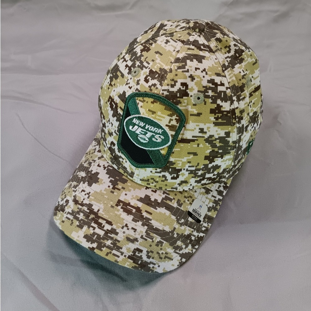 New York Jets Salute to Service Hat Men NFL Digital Camo Adjustable Baseball Cap